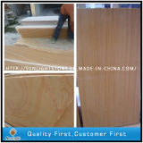 Natural Honed Surface Yellow Wooden Sandstone