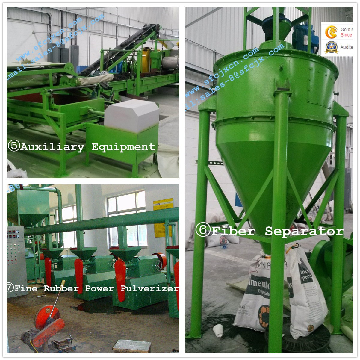 Waste Tire Recycling Line (Rubber Powder Production Process)