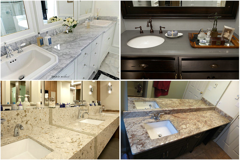 Quartz Bathroom Vanity for Prefab Homes From Home Depot Vendor