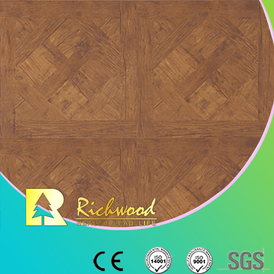 Commercial HDF AC3 HDF Woodgrain Texture U-Grooved Laminate Floor