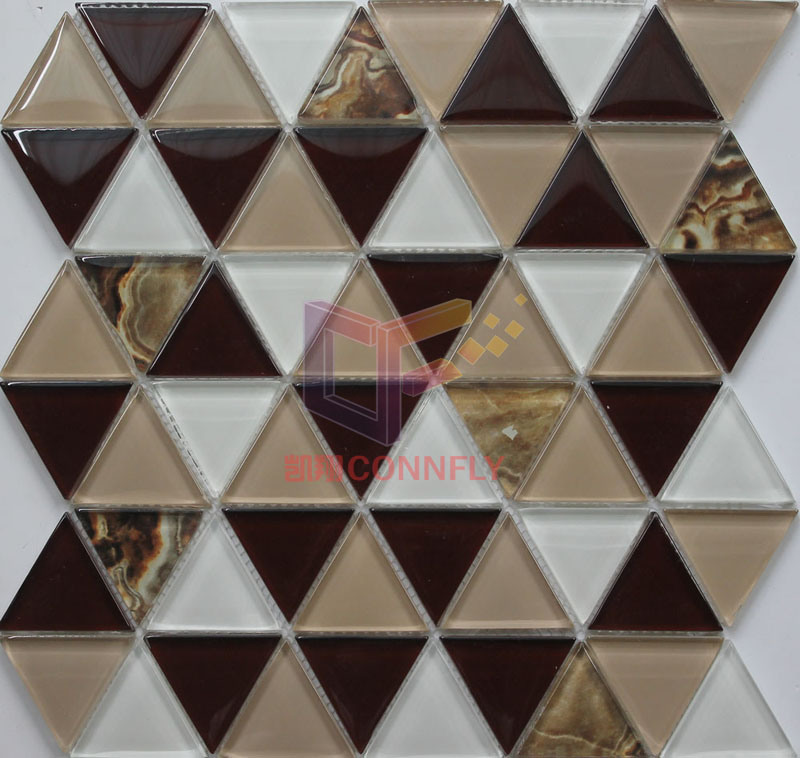 Triangle Crystal Mosaic New Fashion Glass Mosaic (CFC647)