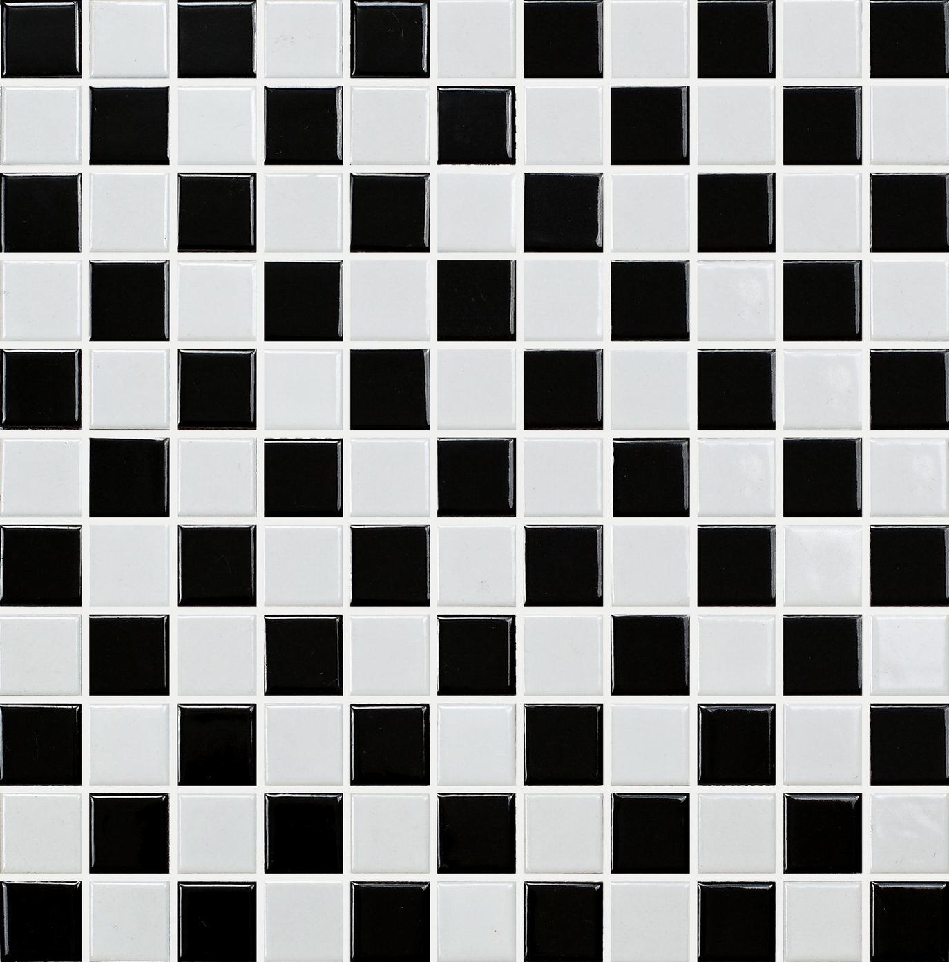Black and White Porcelain Mosaic (C525002)
