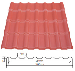 Jieli Brand Synthetic Resin Roof Tile Royal Style