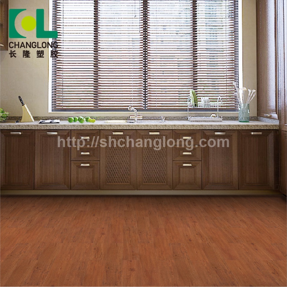 Super Waterproof PVC Dry Backing Vinyl Floor Changlong Clw-41