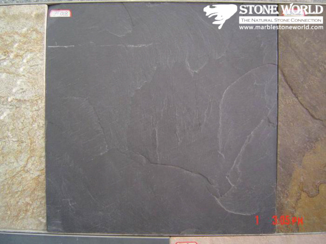 Black Slate Tiles for Wall/Flooring (mm092)