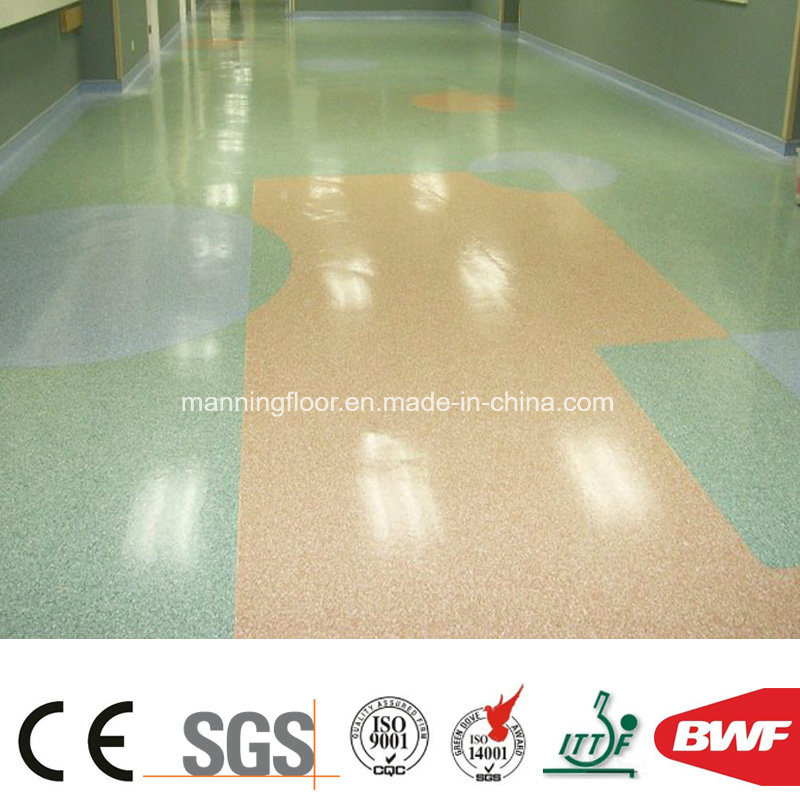 Factory Wholesale PVC Sport Floor for Commercial Use Office Hospital Healthcare 2.0mm