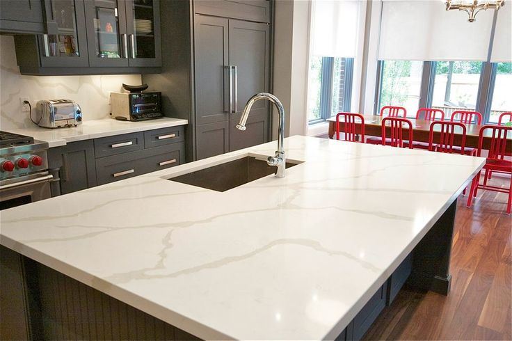 Prefab White Quartz Stone Kitchen Bench Top for Modern Design