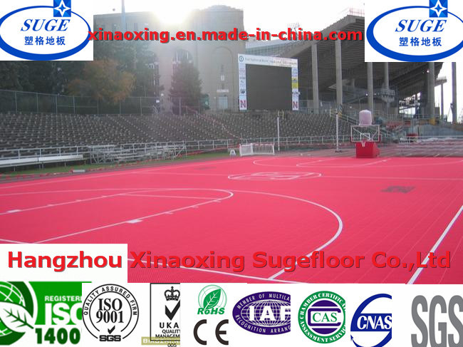 Easy to Clean Outdoor Basketball Court Sports Flooring