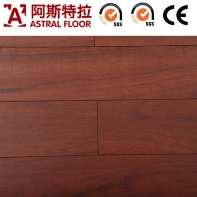 Silk Surface AC4 Single Click of Teak Laminated Wooden Flooring