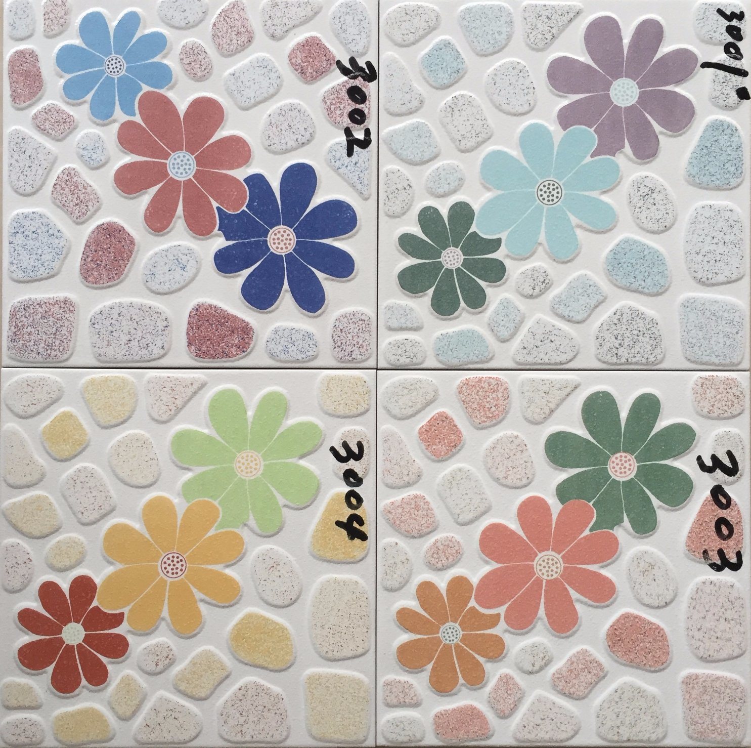 Non-Slip 300X300mm Rustic Porcelain Floor Tile (3003#)