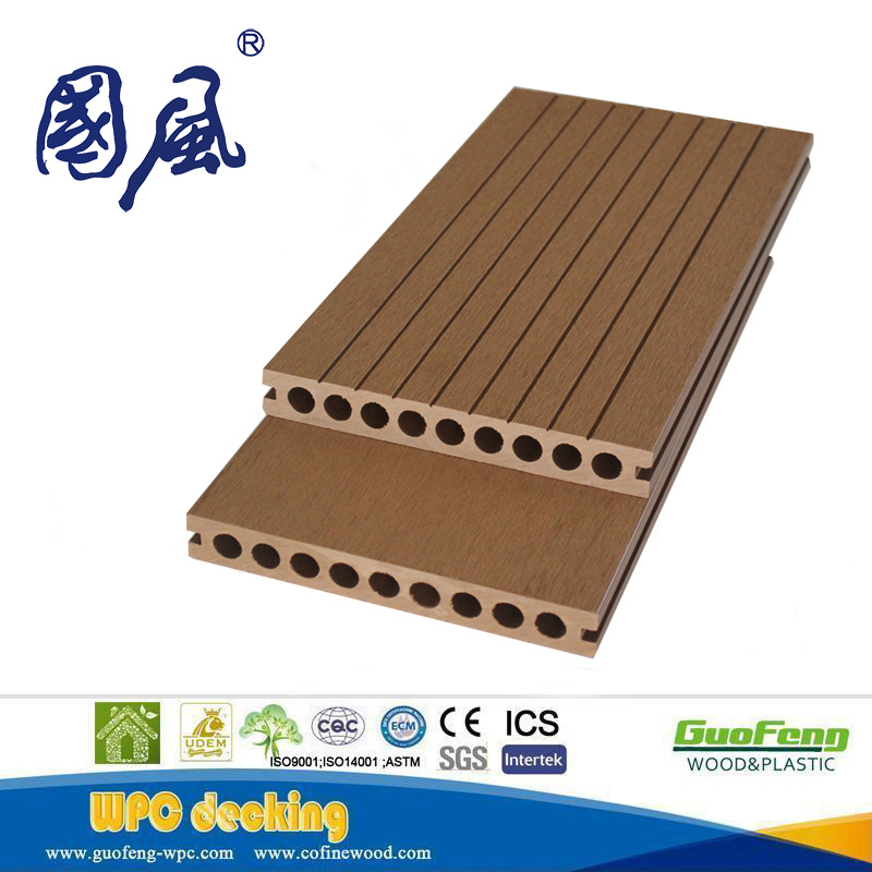 Outdoor Wood Plastic Composite WPC Decking Board for Flooing