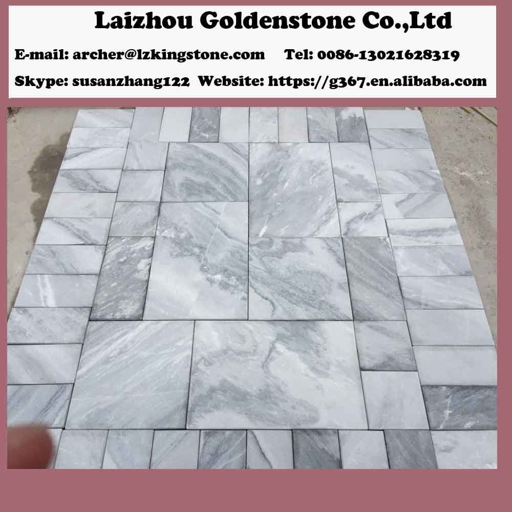 Customize China Cloudy Grey Marble Cut to Size Tiles with Different Finished Surface