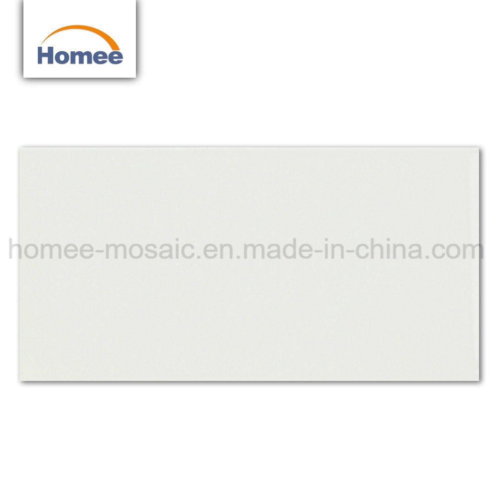 China Foshan Cheap Solid White Ceramic Subway Wall Mosaic Tile