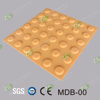 Cheap Building Materials Anti-Slip Rubber Tiles Tactile