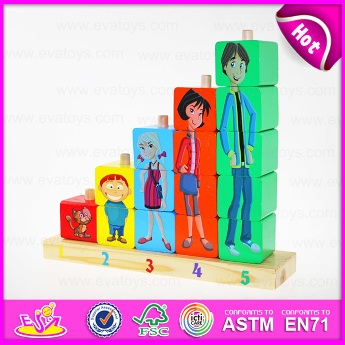 2015 Cheap Toy Building Block for Kids, Wooden Educational Building Block Toy, Best Seller Wooden Toy Block for Children W13D066