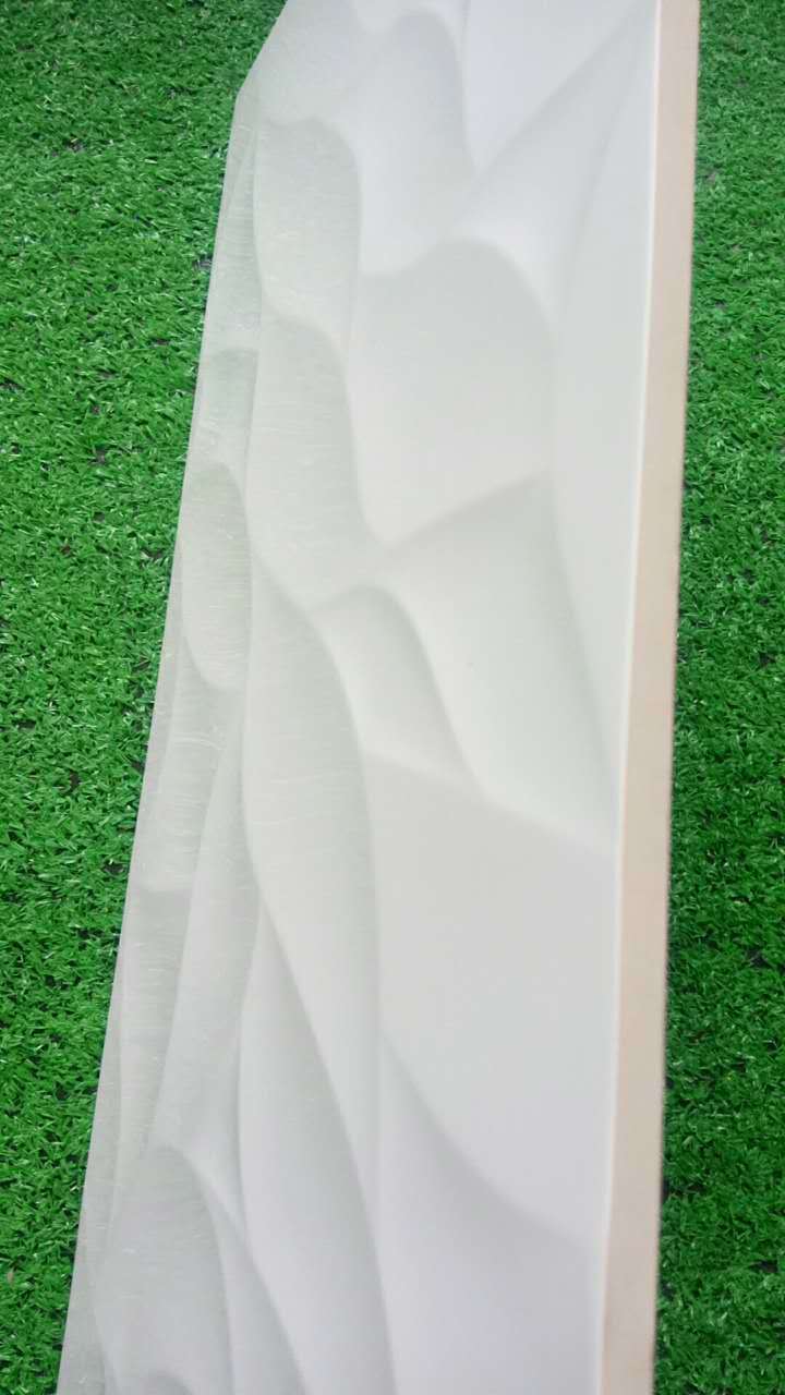 New Design, Convexo-Concave Surface, White Color Ceramic Bathroom Wall Tile (300*600mm)