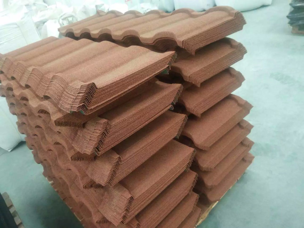 Building Material Corrugated Roofing Materials Stone Coated Metal Roof Tile Hot Sale in Philippines