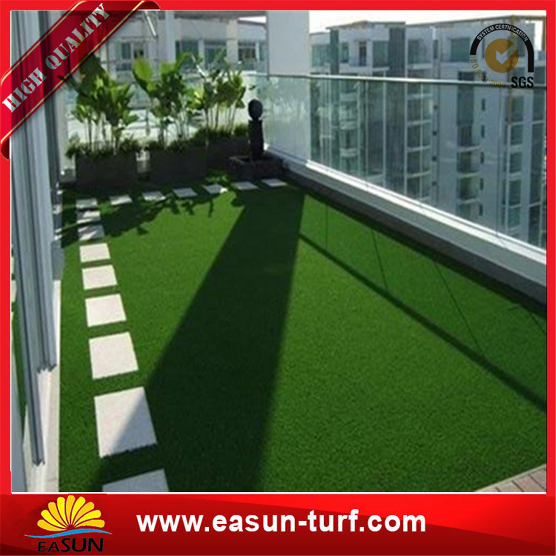 Direct Fake Turf Garden Landscape Artificial Synthetic Grass Turf