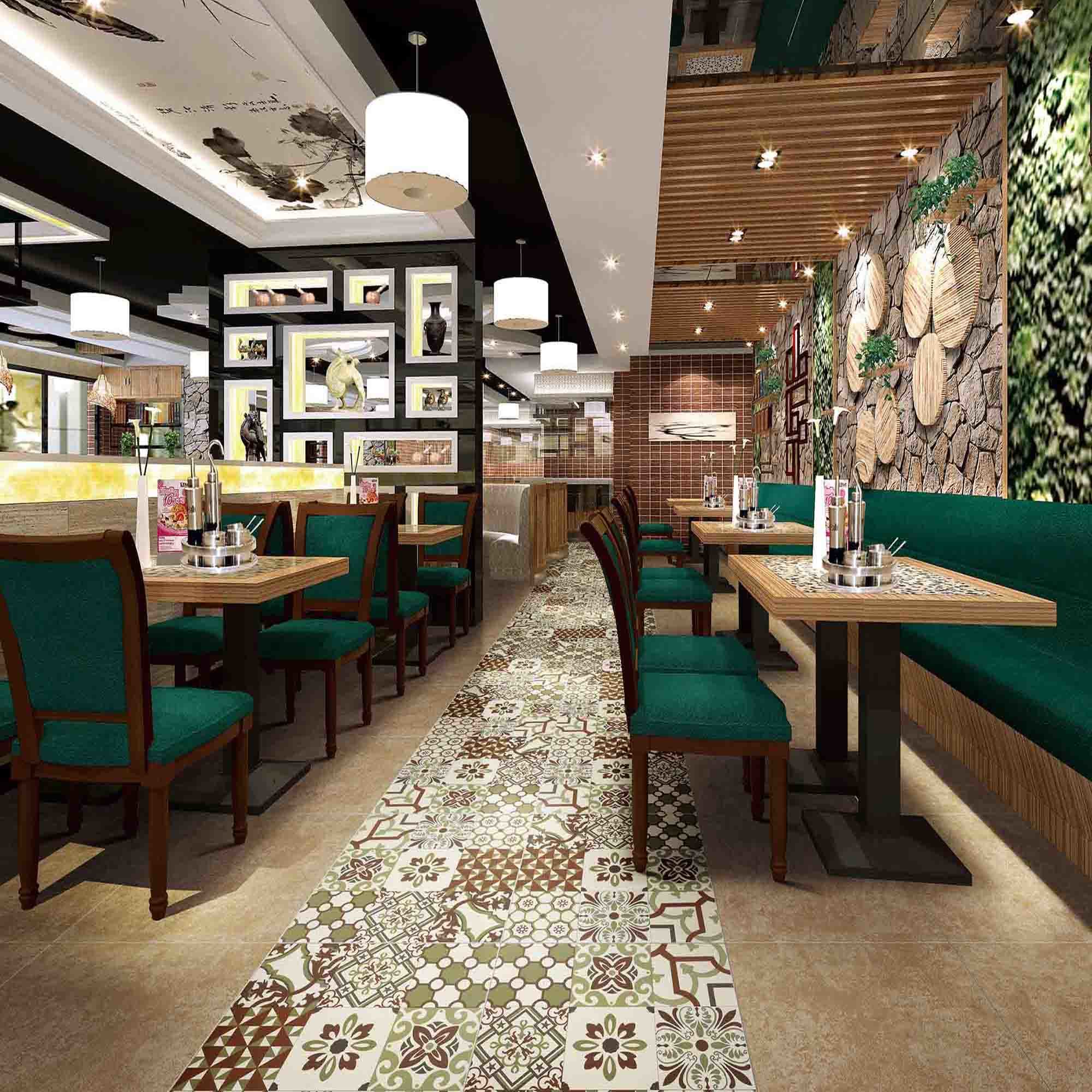 Art Glazed Decoration Tile for Wall Floor Tile 600*600 mm for Coffee Room Restaurant Hotel Decoration Sh6h001/02