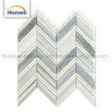 High Quality Low China Herringbone Waterjet Oriental White Marble Mosaic