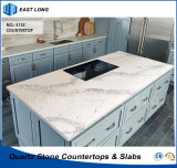 Quartz Kitchen Countertop for Building Material with SGS & Ce Certificates (Calacatta)