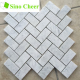 Building Material Stone Carrara White Marble Herringbone Tiles