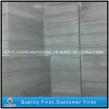 China Grey/White Wood Grain Marble Floor/Wall Tiles for Kitchen