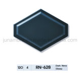 160X200mm Dark Navy Glossy Two Tone Bevel Hexagon Glazed Ceramic Interior Wall Tile