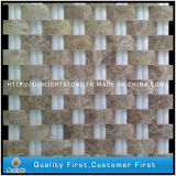 Mixed Color Natural Stone Marble Wall Mosaic for Background Wall