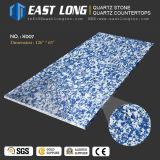 New Design Marble Look Quartz Stone for Wall Panels/Vanity Tops with Polished Stone Surface