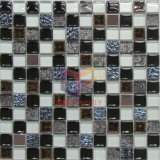 Gold Leaf Glass and Cracked Ceramic Mixed Mosaic Tiles (CST077)