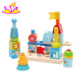 Educational Children Creative City Buildings Wooden Toys Building Blocks for Kids W13A139