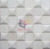 Chessboard Like Beige Marble Mosaic (CFS951)