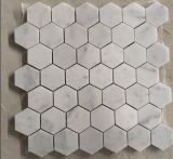 China Factory Bianco Carrara White Marble Mosaic Tiles for Flooring and Wall