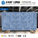Customized Blue Marble Color Aartificial Quartz Stone Slabs