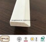 Customized White Gesso Coated Baseboard Moulding