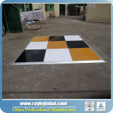 Plywood Dance Floor with White, Black and Malnut Color