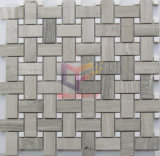 Woven Pattern Marble Stone Mosaic (CFS1021)