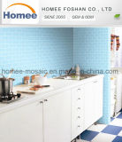 Decoration Kitchen Blue Mosaic Glass Tiles Subway