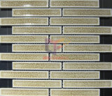Beige Grossy Ceramic Cracked Effect Mosaic Tiles (CST159)