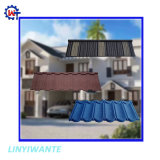 Aluminum Zinc Steel Stone Coated Roof Tile for Building Material