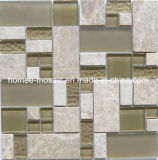 Glass Mix Natural Stone Mosaic Tile for Building Materials
