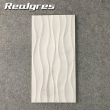 300*600 Wear Resistant White Wave Carrara Non Slip Tiles, Marble Look Ceramic Wall Tiles