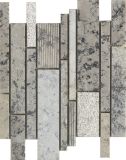 Strip 3D Granite Stone Mosaic Tile for Interior Wall Design