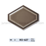 160X200mm Olive Glossy Two Tone Bevel Hexagon Glazed Ceramic Interior Wall Tile