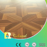 12.3mm AC3 Woodgrain Texture Walnut Waxed Edged Laminbate Flooring