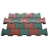Dog-Bone Colorful EPDM Granules Rubber Flooring Tiles