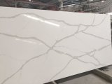 White Color Calacatta Quartz Stone Slab for Kitchen Countertop