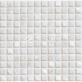 Freshwater Shell Mother Pearl Pure White Bevel Edge Mosaic Tile